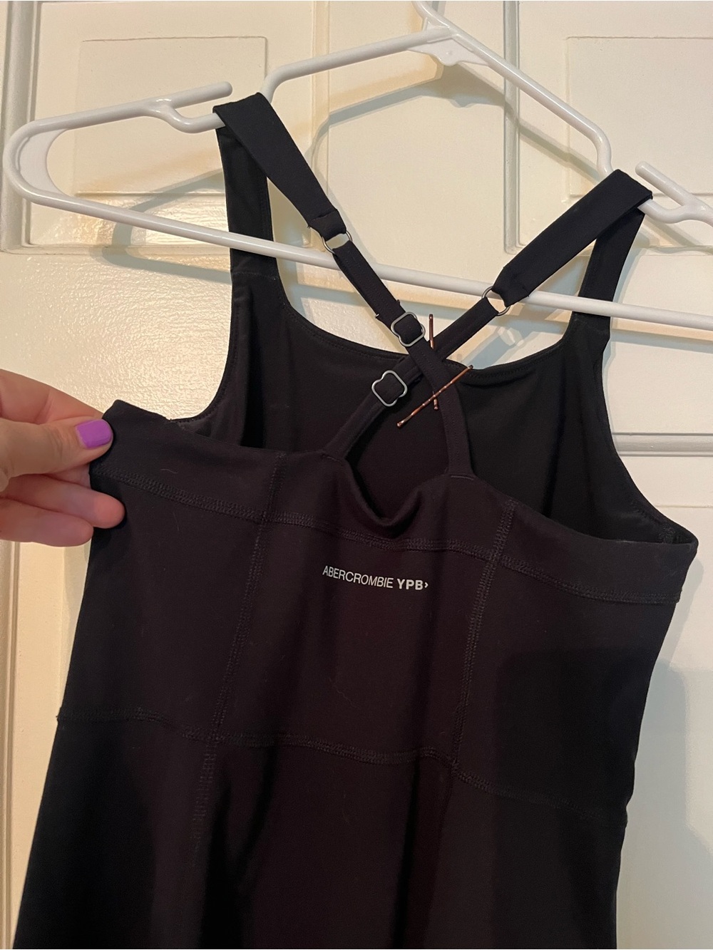 abercrombie kids Black Strappy Camisole Tank dress with shorts